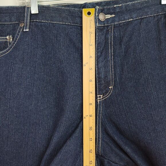 NWT Dickies Relaxed Fit Jeans Women's Size 22R Dark Blue Straight Leg - Picture 4 of 10